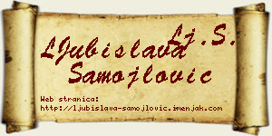 LJubislava Samojlović vizit kartica